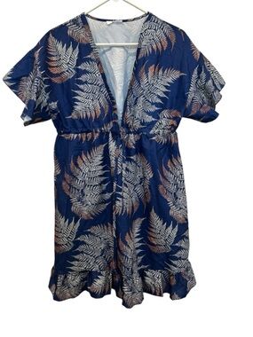 AIMAGE Pink Tropical Print Top